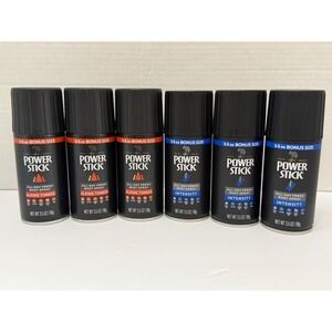 Power Stick Body Spray Bundle 6 Pack Alpine Timber and Intensity 3.5 oz Each